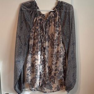 Free People Floral Print Women's Top